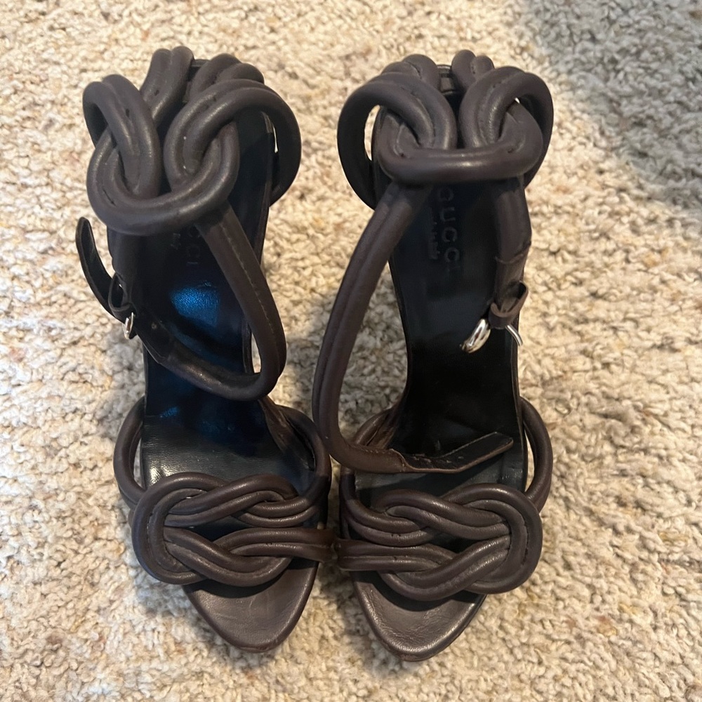 Brown Gucci Heels